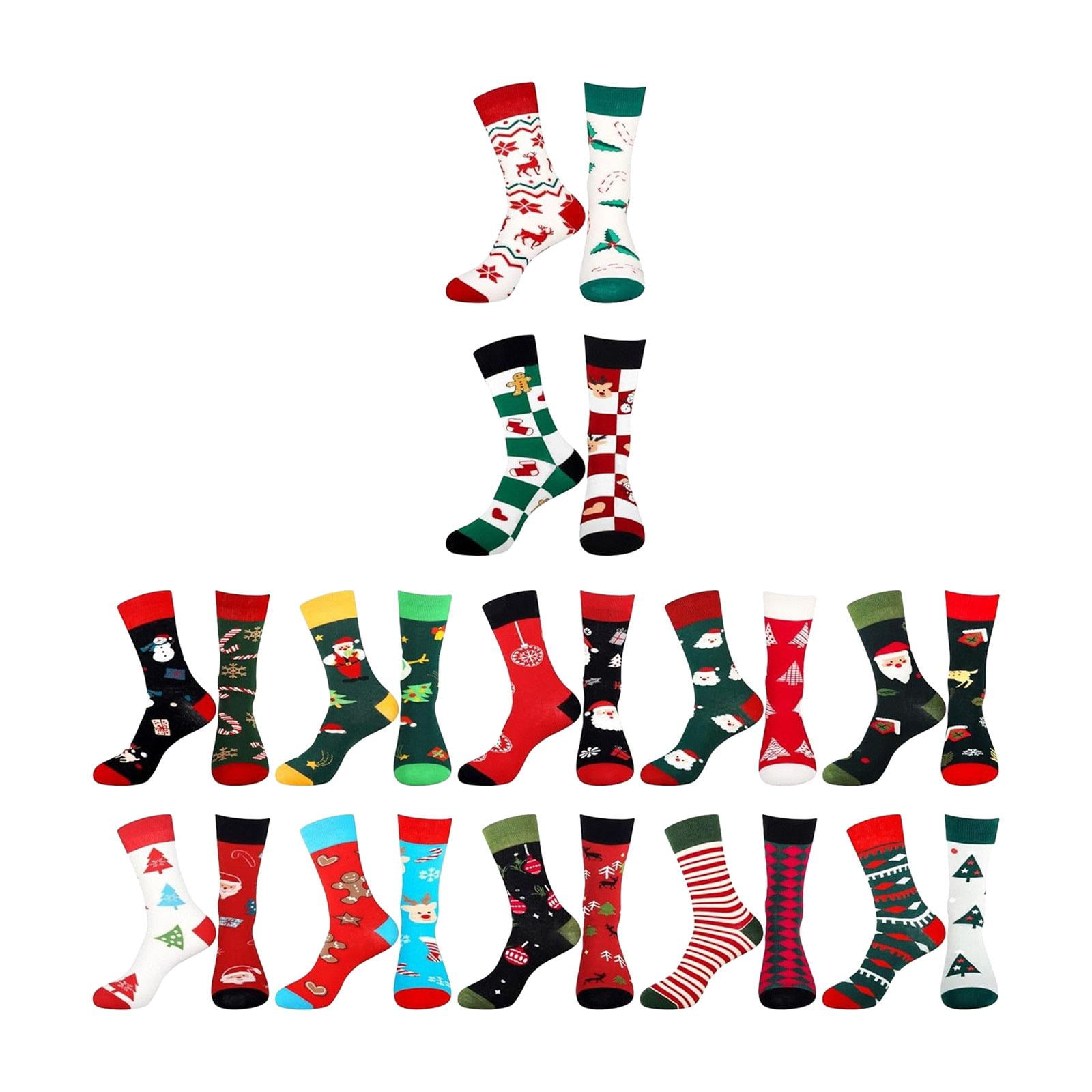 Bothyi - Calendario De Adviento De Navidad 2024 Calcetines De Invierno Para Hombres Y Mujeres Calcetines Navideños Novedosos