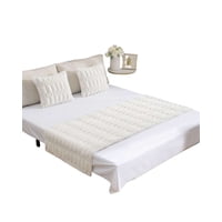 Imac Hogar - Piecera Mas 2 Fundas Diseño Bambu Blanco