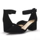 thumbnail image 2 of Zapatos DREAM PAIRS ANNEE Tacones Gruesos de Nubuck Negro Talle 8, 2 of 8