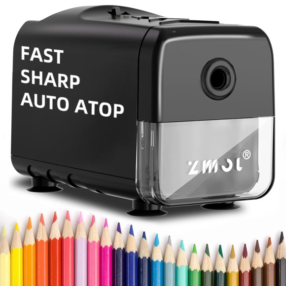 Sacapuntas eléctrico Zmol Heavy Duty para lápices de colores