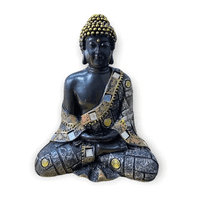 Genérico - Figura Buda Black/Gold - S4085