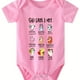 thumbnail image 1 of Infant Baby Girls Cute Animal Graphic Print Romper, Newborn Short Sleeve Round Neck Onesie Clothes, 1 of 5