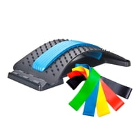 Genérico - Pack De Bandas Elasticas De Resistencia + Camilla Masajeador Lumbar