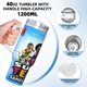 thumbnail image 5 of Supa Team Vaso aislado de acero inoxidable con asa, diseño temático, regalo para familia, amigos y fans; incluye pajita y encaja en el portavasos estándar, 40 oz, 5 of 6