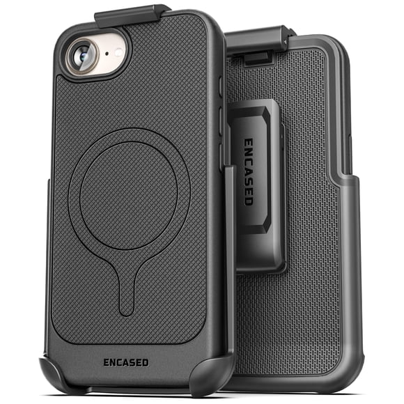 Funda tipo holster para celular ENCASED Thin Armor para iPhone 16e con MagSafe