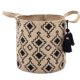 thumbnail image 1 of Canasto Tejido 90% Jute 10% Algodón Rombo Natural, 1 of 1