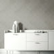 thumbnail image 2 of 1 Roll, Wall Sticker, Geometric Patterned Printing Waterproof Self-Adhesive Wallpaper Gray Abstract Bathroom Thickened Wall Sticker 47.24x11.81inches, 2 of 4