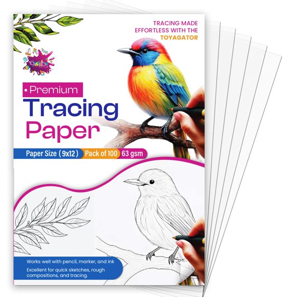 Papel de Calco THE TOYAGATOR 23×30 cm 100 Hojas 63 g/m²