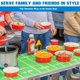 thumbnail image 4 of Cuencos desechables de plástico GoBig Red Party Cup Design 650 ml x50, 4 of 6