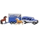 thumbnail image 1 of Playset Breyer Horses Farms Land Rover con remolque fundido a presión, 1 of 8