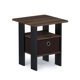 thumbnail image 5 of Mesa auxiliar Furinno ANDREY con estantes abiertos y cesto de almacenamiento, 5 of 6