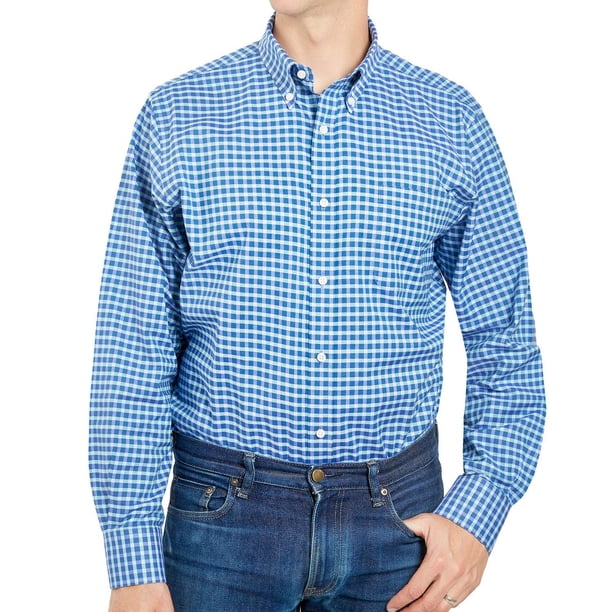 Camisa Oxford Clásica de Manga Larga con Stretch Verde Talle M MEMBER'S ...