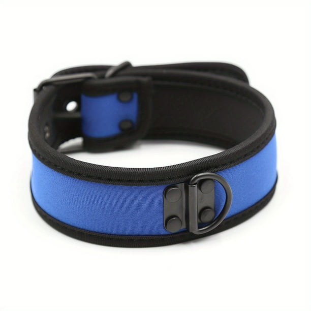 Sexy Dog Cosplay Collar Metal Buckle PU Leather Adjustable Choker Necklace Harness Bondage Fashion Role Play Fetish SM Costumes Party Adult Sex Accessory Sex Toy