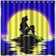 thumbnail image 1 of Cortina de ducha de sirena con ganchos, tamaño 60 x 72 pulgadas, 1 of 3