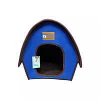 Total E-Commerce - Casa Cama Pequeña Comoda Plegable Para Perros Y Gatos Azul