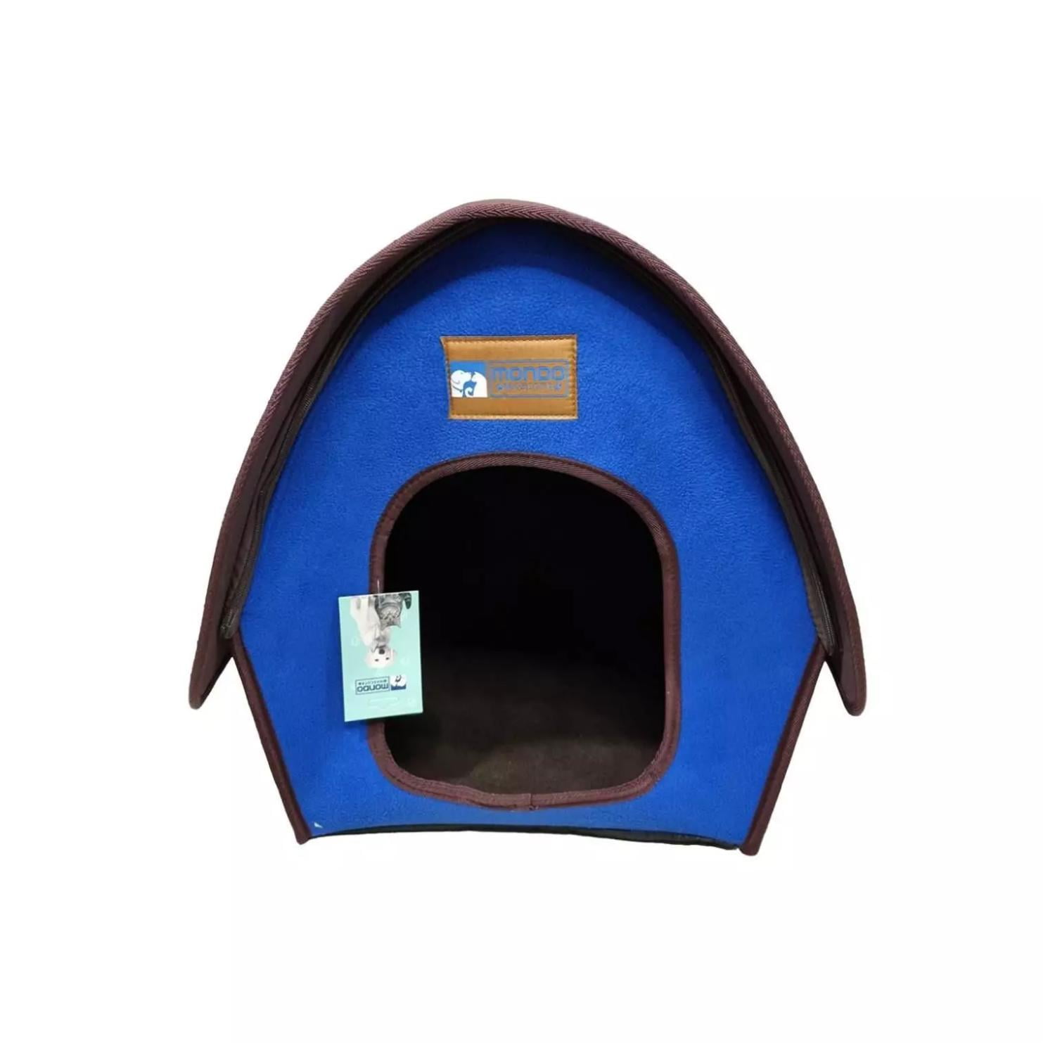Total E-commerce - Casa Cama Pequeña Comoda Plegable Para Perros Y Gatos Azul