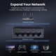 thumbnail image 2 of Conmutador Ethernet UGREEN de 5 puertos Gigabit no administrado sin ventilador, 2 of 8