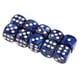 thumbnail image 5 of Dados De Juego De 6 Caras Dados De 16 Mm Para Juegos De Mesa Y Ense?anza De Matemáticas Azul+Plata, 5 of 5