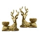 thumbnail image 1 of Portavelas Candelero Elk Resina Oro, 1 of 3