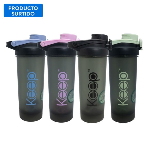 Botella keep sport shaker 700 ml plastico ,color surtido, 1 Un