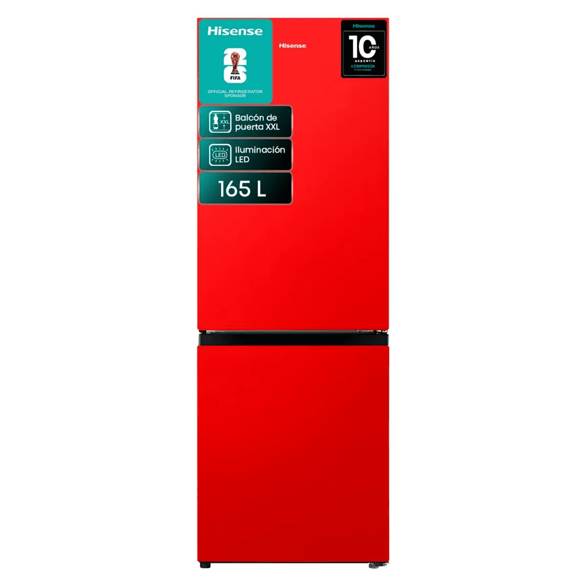Hisense - Refrigerador Bottom Freezer Frío Directo 165 Litros Rb215nr