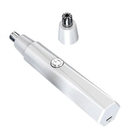 Magideal - Recortador De Pelo De Nariz, Recortador De Cejas Y Facial, Cabezal Lavable, Recortador Personal Multifuncional De Tamaño De Viaje Para Adultos, , Blanco