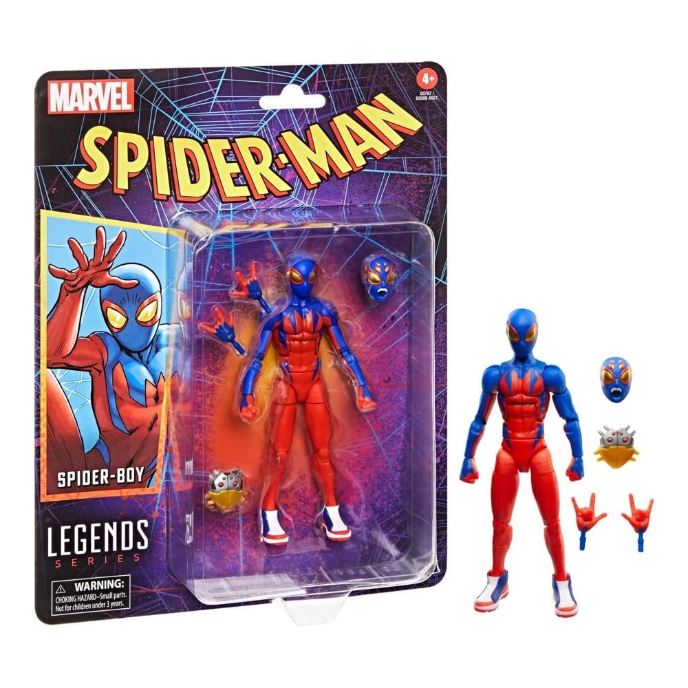 Figura De Acción Hasbro Marvel Legends Retro Spider Boy