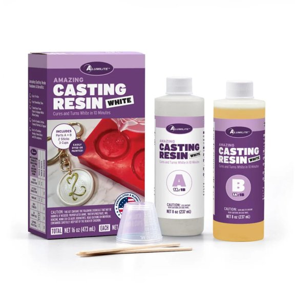 Resina de colada Alumilite Amazing White 473 ml kit