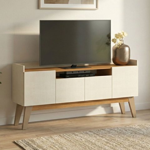 Exit - Rack Tv Florencia Para Pantalla Hasta 70"" Roble Beige