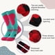 thumbnail image 3 of Calcetines de esquí para niños, paquete de 2 pares de calcetines de snowboard para niños y niñas pequeños, diseño por encima de la pantorrilla con puño antideslizante., 3 of 6