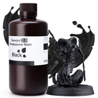 Resina Elegoo Upgrade Standard 2.0, Negra, 405 Nm, 1 Kg, Para Impresión 3D