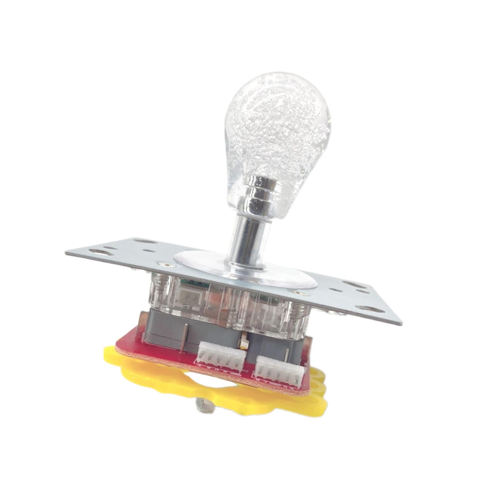 Magideal - Joystick Iluminado Led Arcade, Palanca De Mando De Eje Corto, Palanca De Mando Basculante Conmutable Para Máquina De Juego De Salón Recreativo Arcade