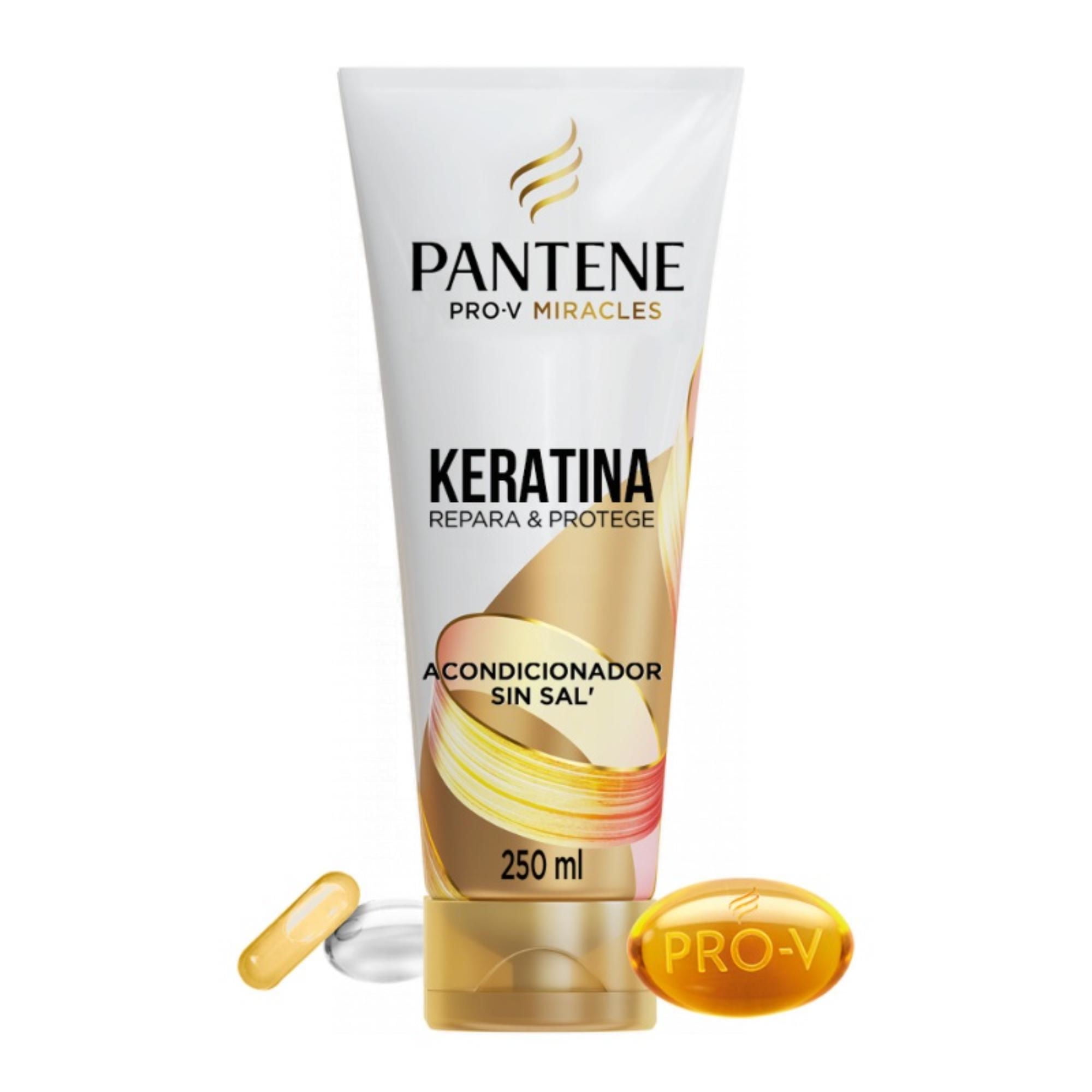 Acondicionador Sin Sal Con Keratina Pro Vitamina B5 250 ml Pantene