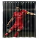 thumbnail image 1 of Cortina de ducha duradera de Cristiano Ronaldo Cr7, juego de cortina de baño con ganchos, tamaño 66 x 72 pulgadas, 1 of 3