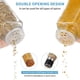 thumbnail image 4 of Juego de tarros de especias Yangbaga de vidrio de 120 ml con tapa de madera, 24 unidades con etiquetas, 4 of 9