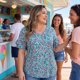thumbnail image 3 of Blusas Casuales de Verano con Mangas de Volante y Escote en V para Mujer de Talla Grande de Agnes Orinda 3X Verde, 3 of 8