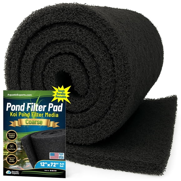 Rollo de almohadilla filtrante para estanque Aquatic Experts 30 x 183 cm, grueso