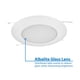 thumbnail image 4 of Aro de ducha empotrable Nicor de 6" blanco con lente Albalite, 4 of 9