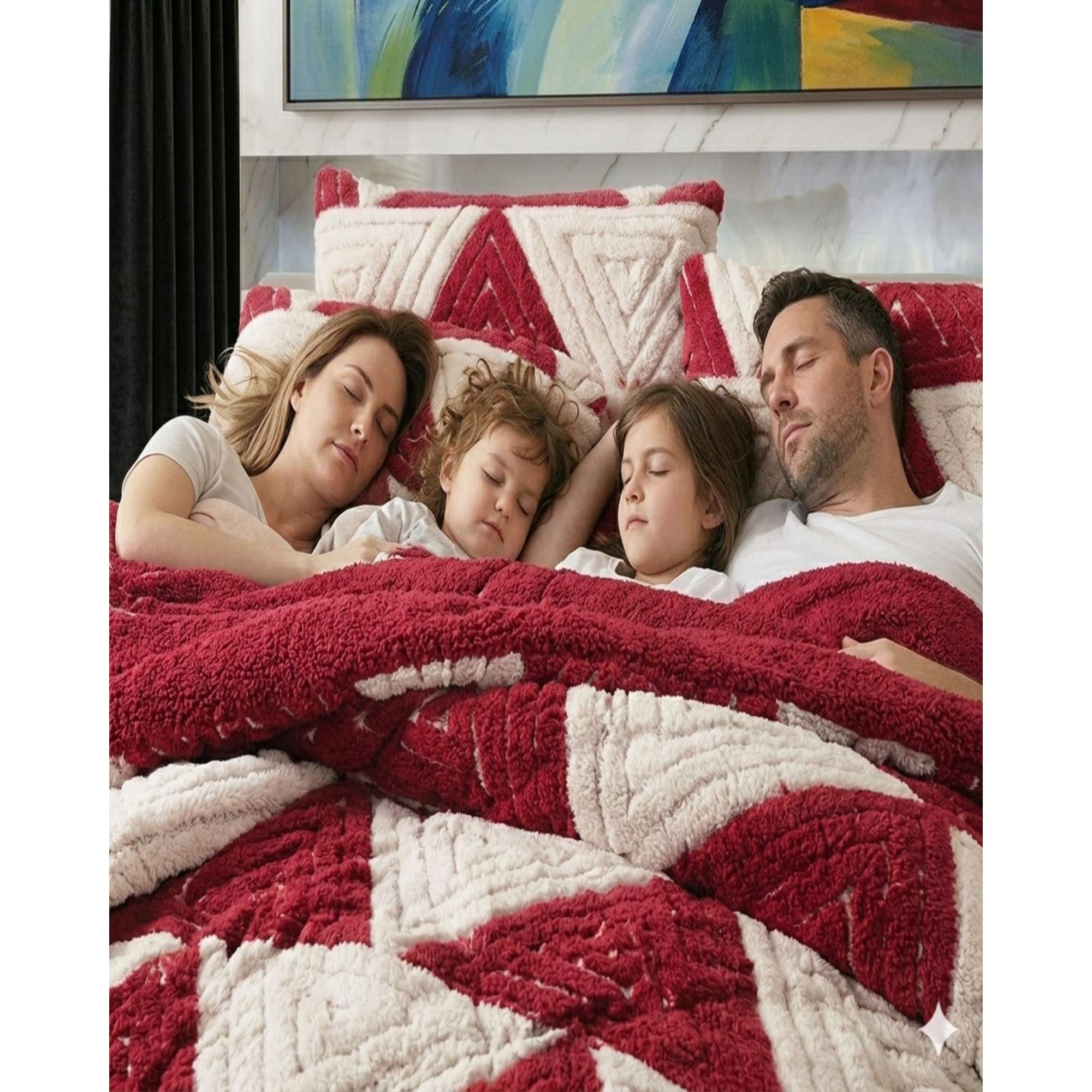 Decoideasemi - Plumón King Jacquard Cutting Premium Chiporro Extra Suave