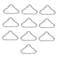Ioensy - 10X Anillo Triangular Hebillas Accesorios Anillo En Forma De V Para Niños Trampolín 10Pcs Anillo Solamente