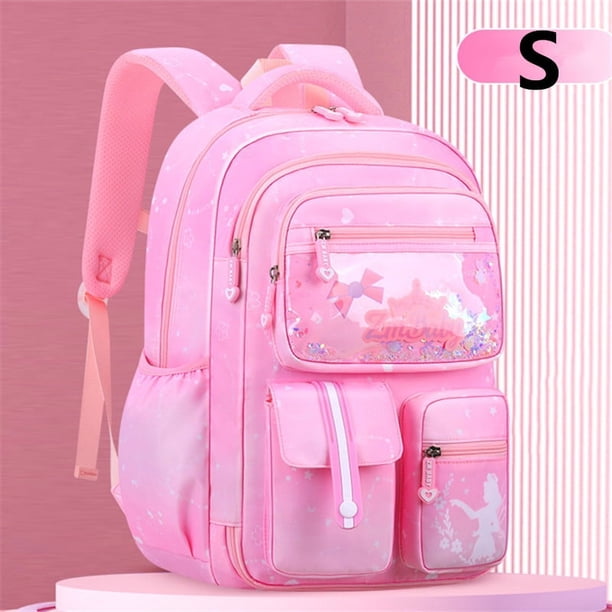 2024 New Girl Children Waterproof Backpack Primary Kawaii Cute School Bag Book Bags Pink For Kids Child Teenage Schoolbag