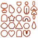 thumbnail image 5 of Juego De Cortadores De Arcilla Polimérica De Plástico De 24 Uds. Formas De Joyería De Arcilla Polimérica Para Ni?os, 5 of 5