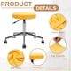 thumbnail image 3 of Uxcell 2 Piezas Fundas de Terciopelo para Taburetes de Bar, Funda Elástica para Asiento de Silla de Taburete Redondo de 14-18 Pulgadas, Fundas Lavables para Taburetes Redondos, Amarillo, 3 of 7