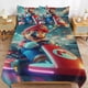 thumbnail image 1 of Super Mario 3-Piece Comforter Set for Bedroom Super Mario Bedding Set for Kids Adults Soft Microfiber Duvet Cover Set with Zipper Closure, 1 of 5