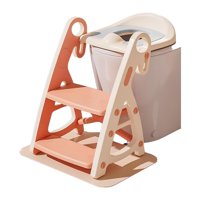 Asiento Adaptador Escalera Inodoro Niños Rosado Lubabycas