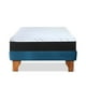 thumbnail image 3 of Cama Europea Zen Pro Colchon Resortes 1.5 Plaza Base Dividida Tela Azul Petroleo, 3 of 6