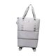 thumbnail image 2 of Bolsa De Lona Con Ruedas Para Ropa, Bolso De Mano Con Ruedas Para Exteriores, Deportes, Fitness, Gris, 2 of 5