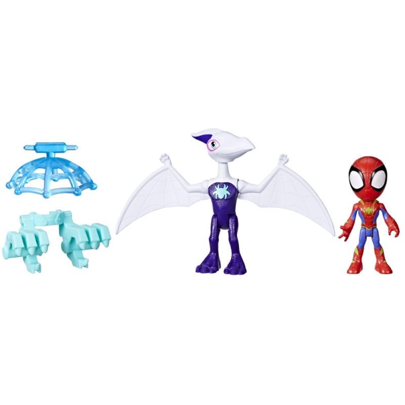 Spidey And His Amazing Friends - Figura De Acción Spidey & His Amazing Friends Dino-Webs Ghostasaurus & Spidey