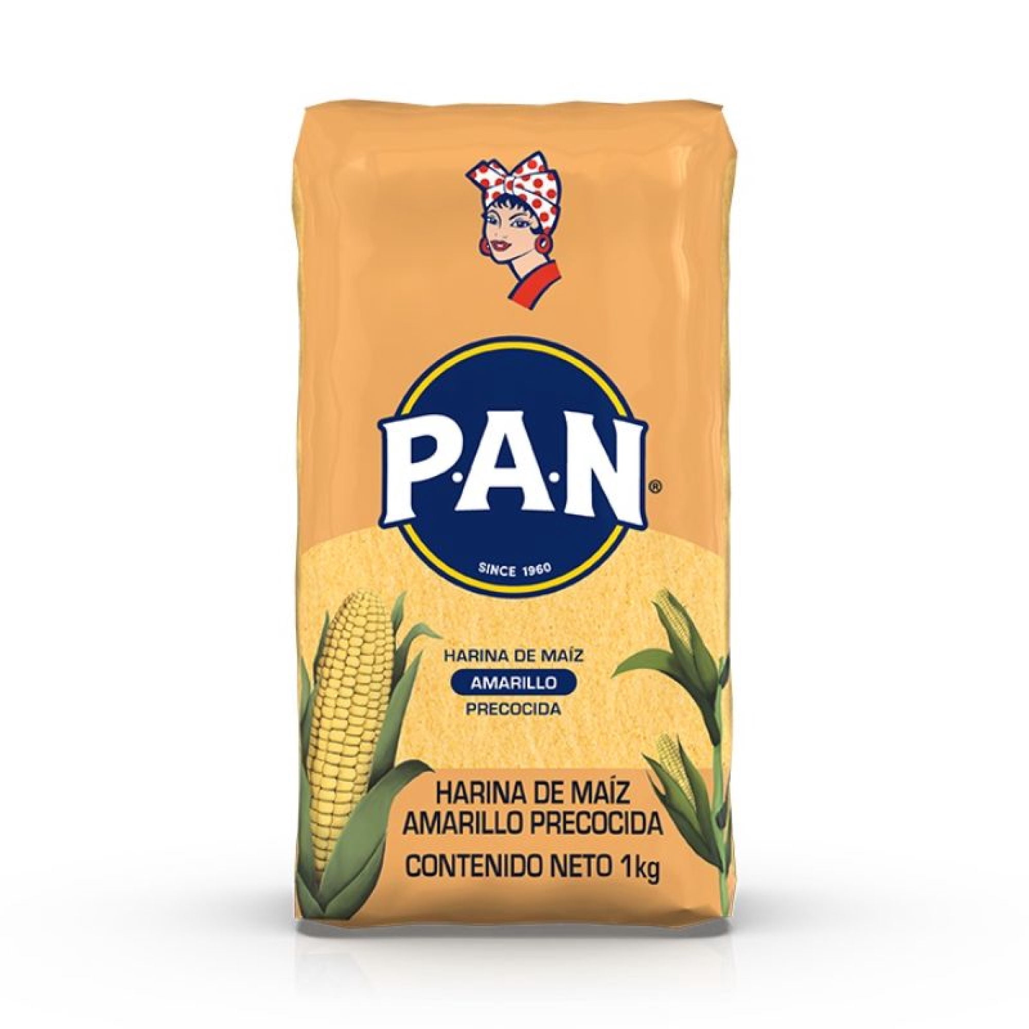 Harina De Maíz Amarrilla Bolsa 1 Kg PAN