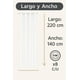 thumbnail image 3 of Pack 2 Cortina Blackout Lino 140x220cm Blanco, 3 of 8